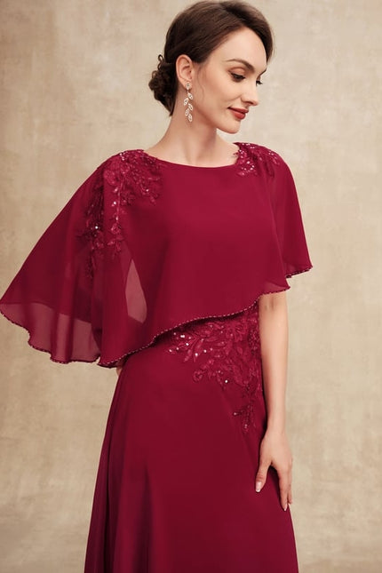 Robe Trapèze Rouge Serenité - gallery 1