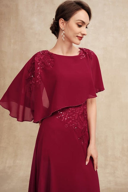 Robe Trapèze Rouge Serenité - gallery 1