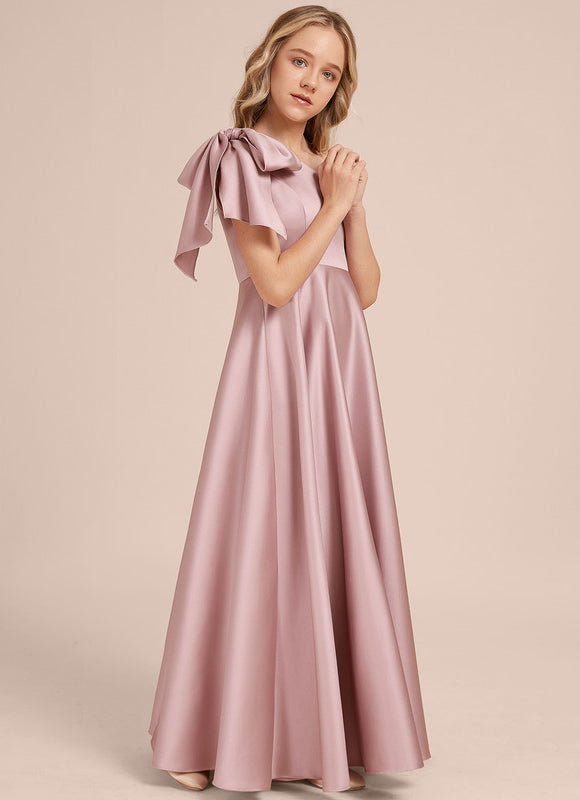 Robe Trapèze Asymétrique Rosée - gallery 6