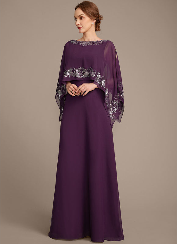 Robe Trapèze Violette Éthérée - gallery 3