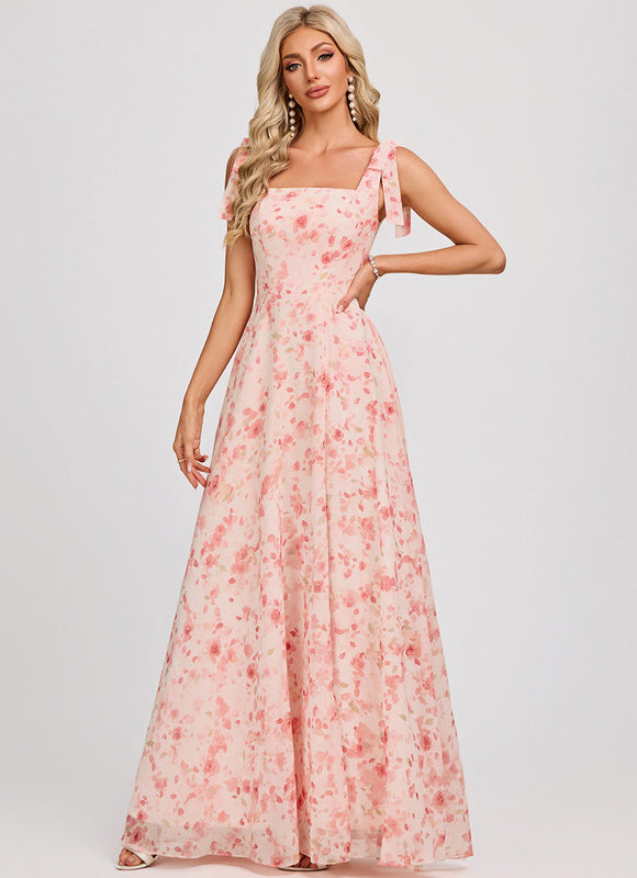 Robe Trapèze Élégante Vert Clair - gallery 2