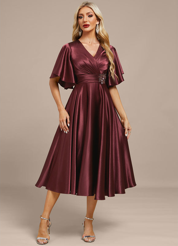 Robe Trapèze Chic Pour Mariage Grande Taille