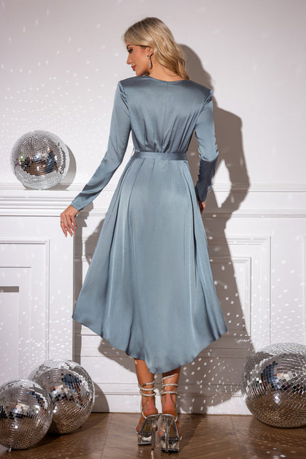 Robe Trapèze Satinée Aérienne - gallery 1