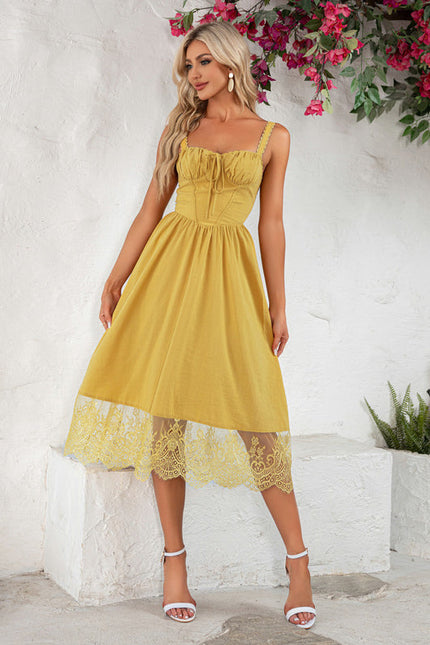 Robe Trapèze Jaune Douceur - gallery 5