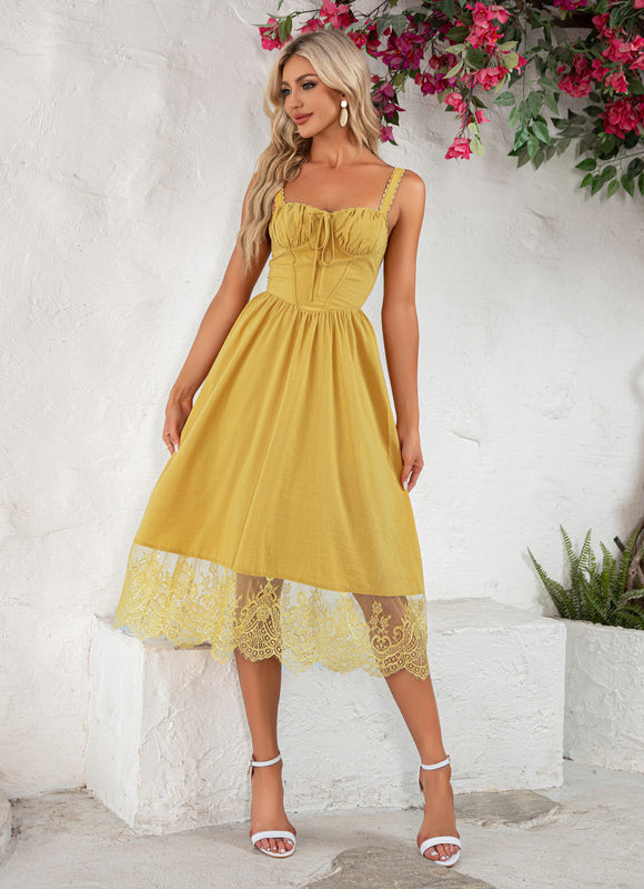 Robe Trapèze Jaune Douceur - gallery 5