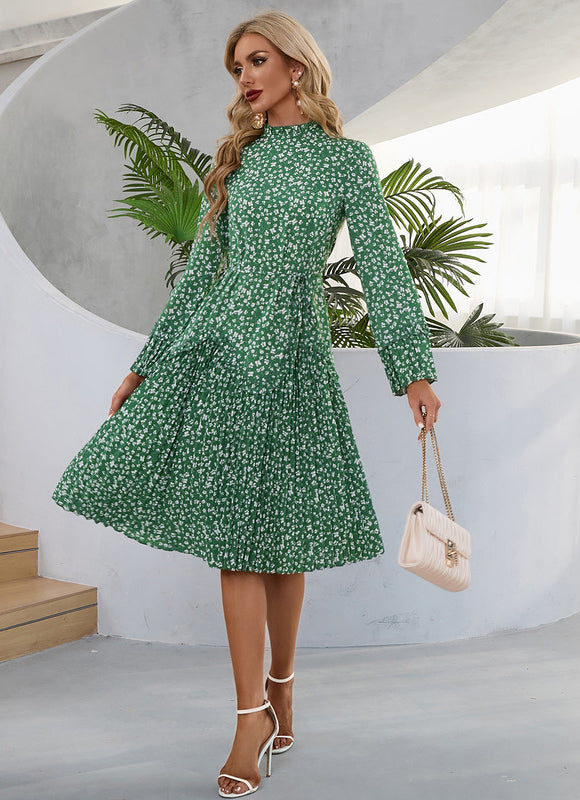 Robe Trapèze Jardin Émeraude - gallery 3