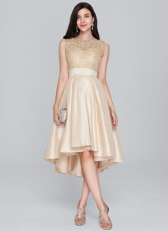 Robe Trapèze Dorée Couture