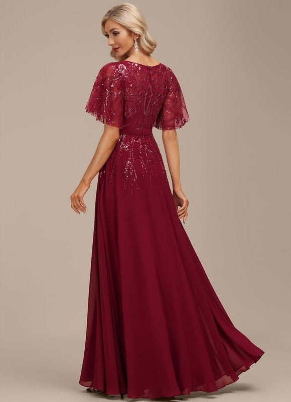 Robe Trapèze Marine Éclatante - gallery 4