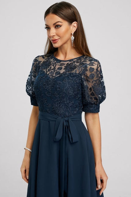 Robe Trapèze Nuit Émeraude - gallery 4