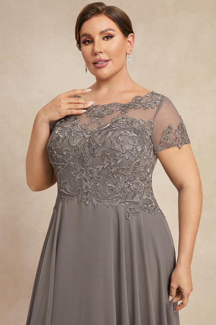 Robe Trapèze Voile Dargent Éthéré - gallery 8