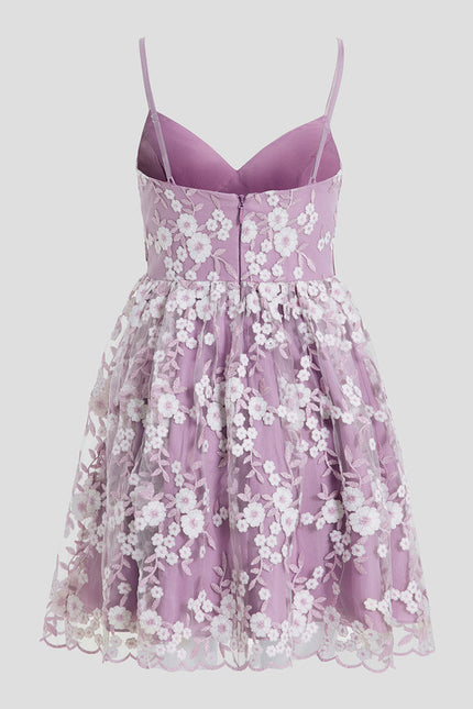 Robe Trapèze Lavande Éthérée - gallery 9