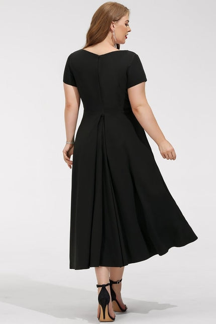 Robe Trapèze Noir Sophistiqué - gallery 9