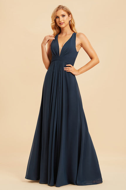 Robe Trapèze Mousseline Fendue - gallery 4