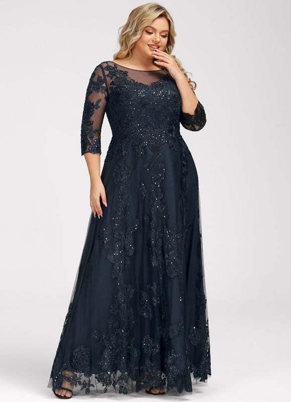 Robe Trapèze Éclat Bleu Nuit - gallery 9