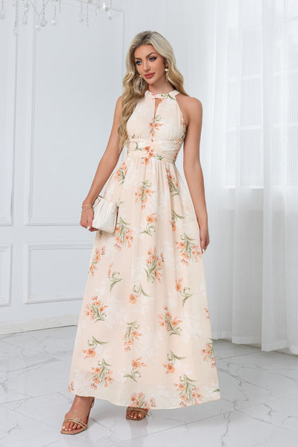 Robe Trapèze Évanescence Florale - gallery 6