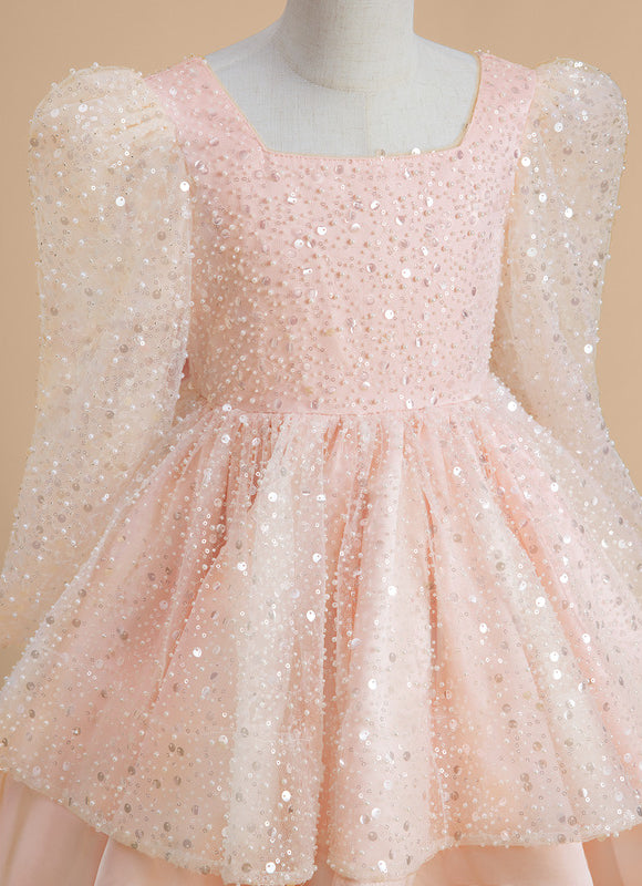Robe Trapèze Éclat Rosé - gallery 2