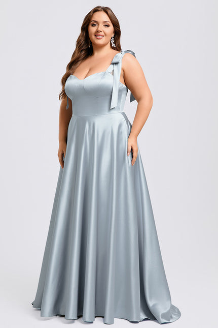 Robe Trapèze Ciel Satiné Chic - gallery 5