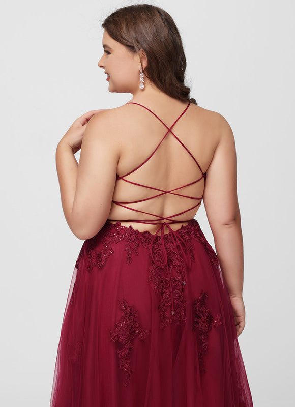 Robe Trapèze Rubis Éthérée - gallery 7
