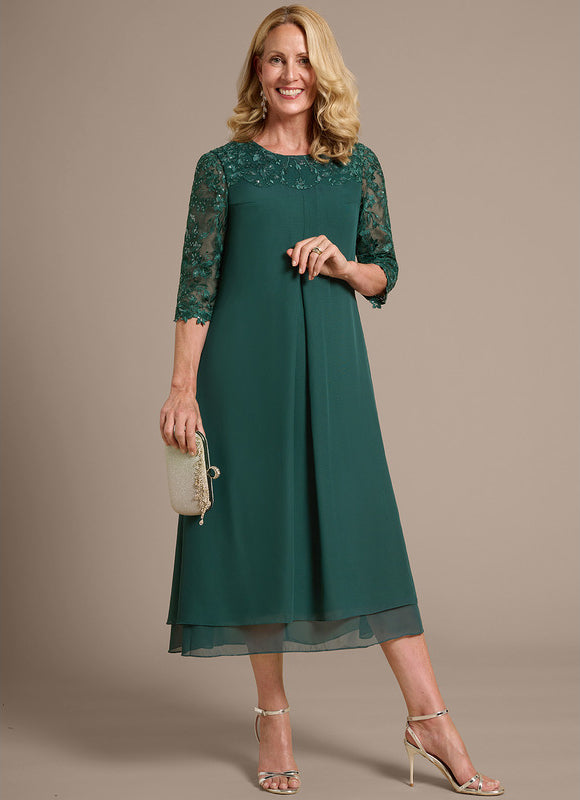 Robe Trapèze Éclat De Velours