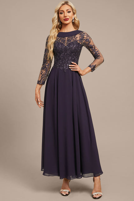 Robe Trapèze Satin Prunelle - gallery 2