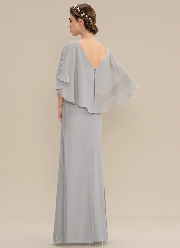 Robe Trapèze Gris Flottant - gallery 6