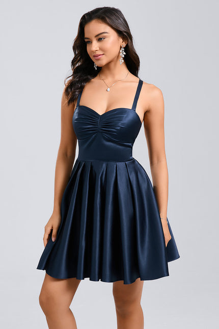 Robe Trapèze Cobalt Élégance - gallery 4