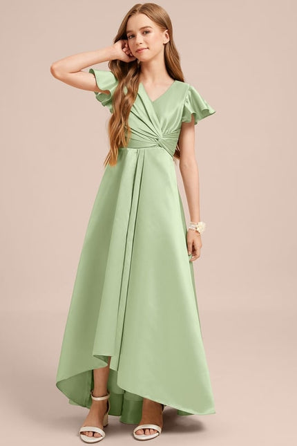 Robe Trapèze Satin Marine Chic