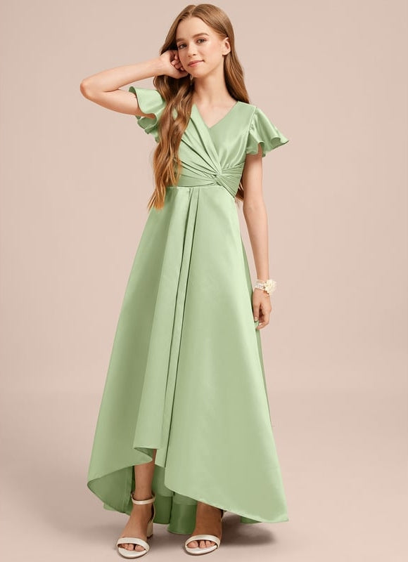 Robe Trapèze Satin Marine Chic