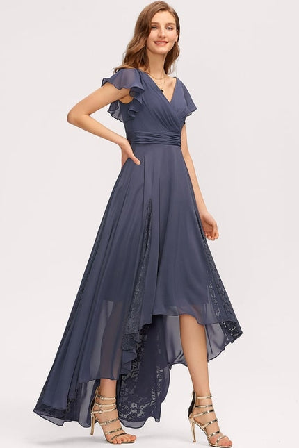 Robe Trapèze Vaporeuse Prunelle - gallery 5