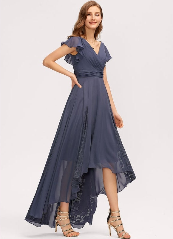 Robe Trapèze Vaporeuse Prunelle - gallery 5