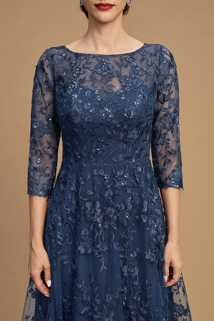 Robe Trapèze Élégance Argentée - gallery 3