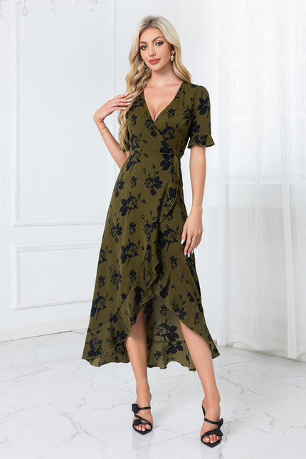 Robe Trapèze Végétale Chic
