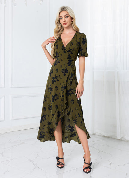 Robe Trapèze Végétale Chic