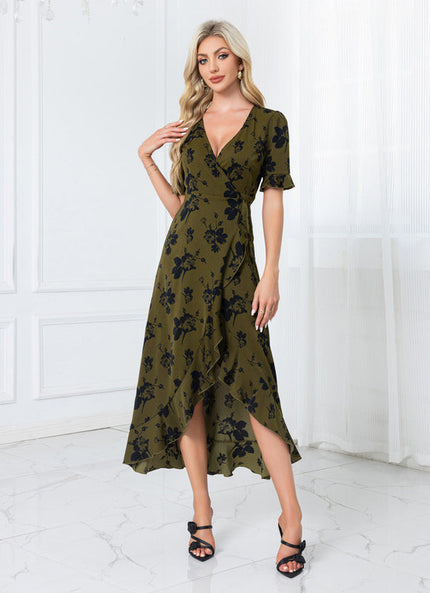 Robe Trapèze Végétale Chic