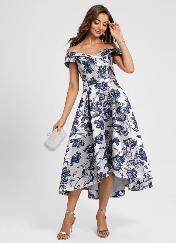 Robe Trapèze Finesse Florale - gallery 1