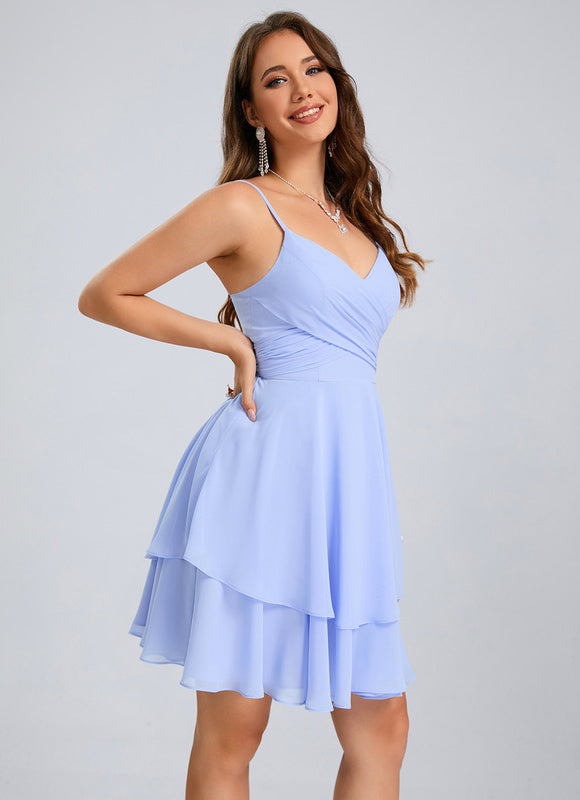 Robe Trapèze Marine Éthérée - gallery 5