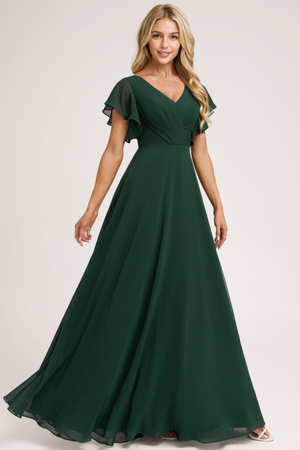 Robe Trapèze Mousseline Fendue