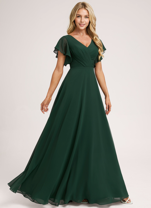 Robe Trapèze Mousseline Fendue