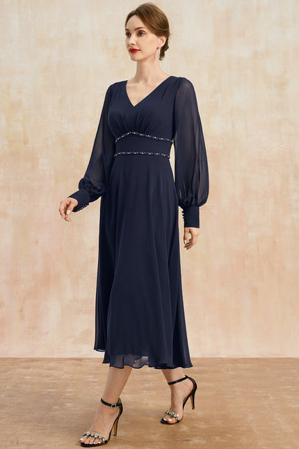 Robe Trapèze Éclat De Vague - gallery 3