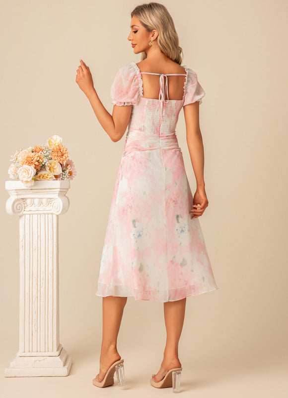 Robe Trapèze Chiffon Pastel - gallery 2