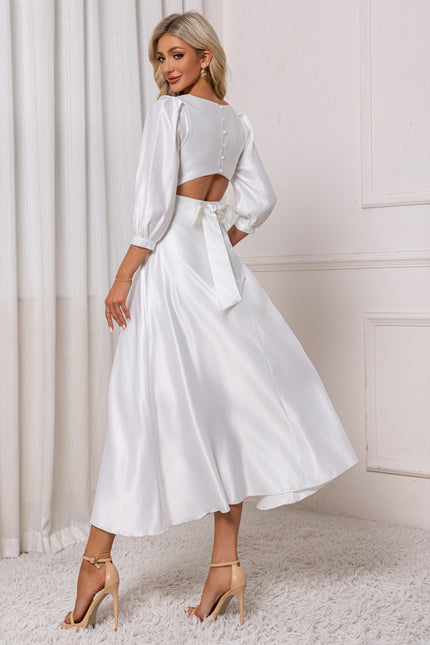 Robe Trapèze Midi Lumineuse
