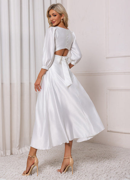 Robe Trapèze Midi Lumineuse