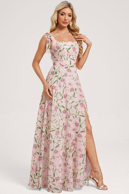 Robe Trapèze Élégante Vert Clair - gallery 3