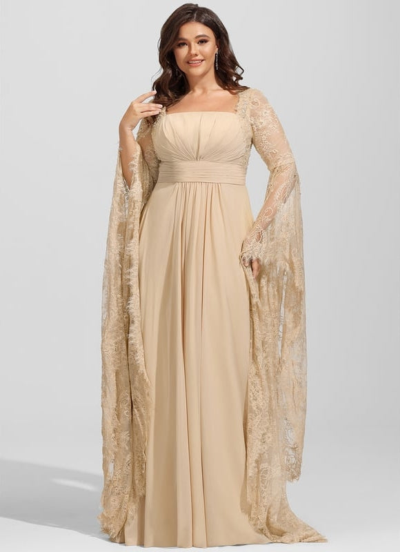 Robe Trapèze Voile Éthéré - gallery 8