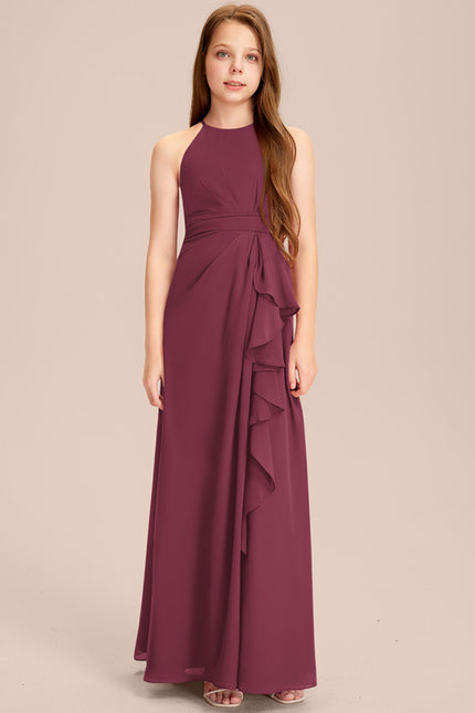 Robe Trapèze Cascade Prune