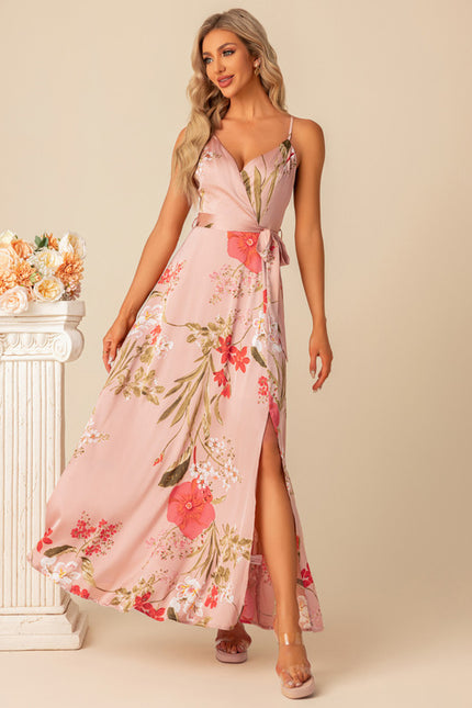 Robe Trapèze Floral Satinée - gallery 6