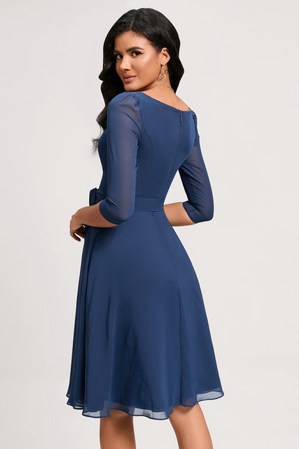Robe Trapèze Émeraude Volante - gallery 5