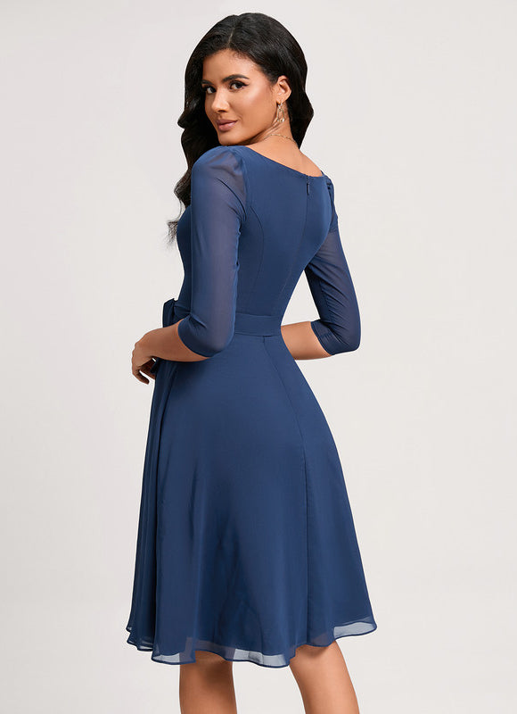 Robe Trapèze Émeraude Volante - gallery 5