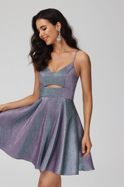 Robe Trapèze Nuit Satinée - gallery 3