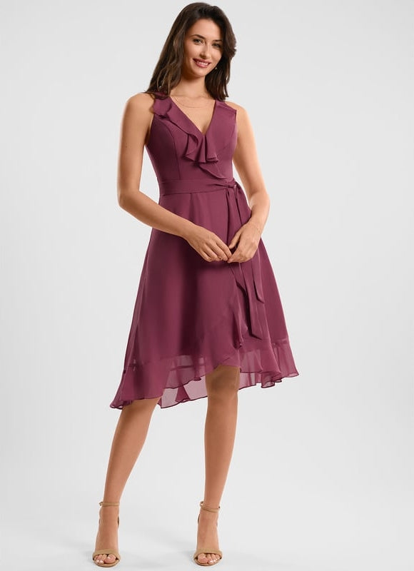 Robe Trapèze Flottante Verte - gallery 2